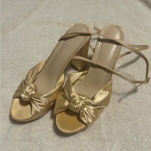 Elegant Gold Women's Heels
